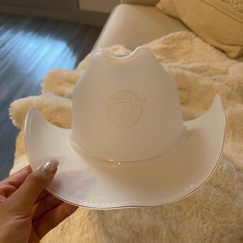 White Neon Cowboys hat